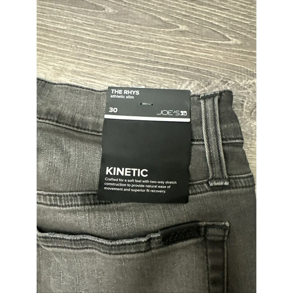 Joes Jeans The Rhys Athletic Slim Kinetic Men's 30x31 Black Dark Wash Jeans